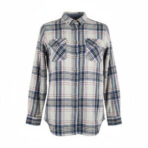 Penfield Men's Flannel Button Up Shirt Red Blue Plaid Size Medium